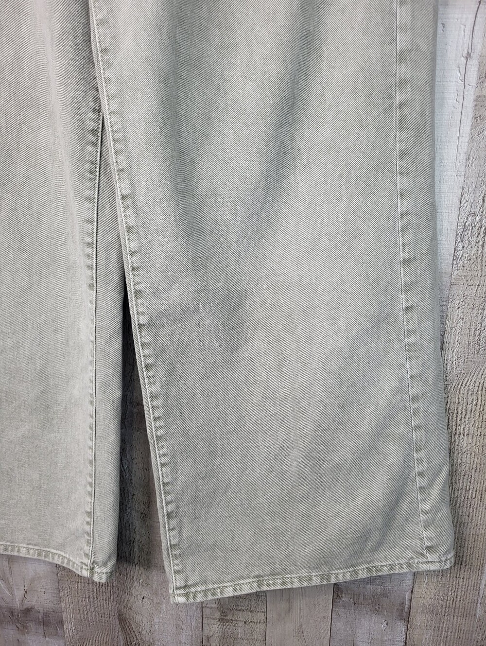 GAP Wide Leg High-Rise Jeans in Faded Light Gray Size 14 32R S - Picture 4 of 16